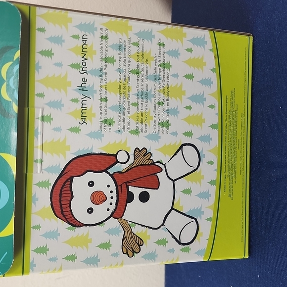 NIB, Scentsy Buddy Authentic Kids. Sammy the Snowman. - Picture 12 of 16